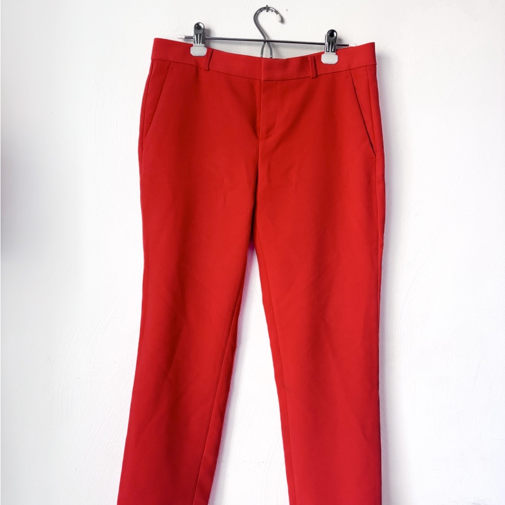 Banana Republic Avery Coral Scalloped Hem Pants - Picture 2 of 7